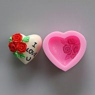 Y&amp;XL&amp;H Valentine's Day Gift Rose Love Chocolate Silicone Molds,Decoration Tools Bakeware N2