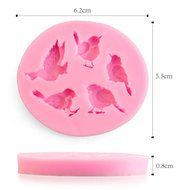 Houron 5 Cavity Bird Shape Party Silicone Cake Mold Mini Candy Mold Chocolate Mold Decoration Fondant Baking Mold... N2