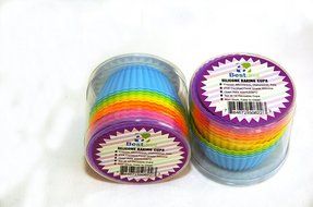 Bestdeal Silicone Baking Cups Standard Non- Stick Food Grade Baking Molds for Muffin Neon Colored Reusable Cup... N5