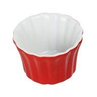DOYOLLA Set of 6 Round Porcelain Ramekins Souffle Baking Dish, Random Color N3