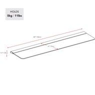 CorLiving MCS-408-S Sound Bar Wall Shelf N3