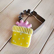 Sher Gift Box Shape Cookie Cutters Fruit Cut Molds Stainless Steel