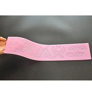 Sher FOUR-C Silicone Embossing Mat Butterfly Lace Mold,Baking Pad Lace Mat Decorating Tools Color Pink N2