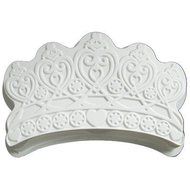 CK Products 49-5201 Plastic Princess Crown Cake Pan, White