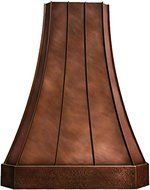 Copper Exhaust Range Hood (light, 30") N2