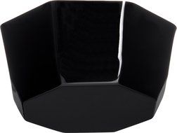 Carlisle 888603 Acrylic Octagon Bowl, 1.4 qt. Capacity, 7.13 x 2.87", Black (Case of 4) N8