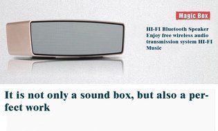 Blueone Outdoor Speaker HIFI Wireless Bluetooth Subwoofer Speakers for Cell Phones - Golden