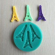 Bluelover Silicone Eiffel Tower Fondant Cake Mold Mini Chocolate Sugar Mold Baking Tool N5