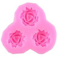 BING CUI Silicone Rose Flower Cake Decorating Mold with Box, Set of 4 N7