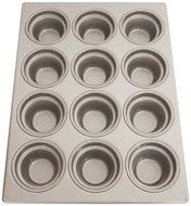 Magna Industries 15340 22-Gauge Aluminized Steel Crown Top Large Muffin Pan, 3-1/2" Diameter, 3 x 4 Cups Layout...