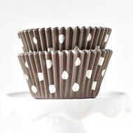 Dot Navy BakeBright Greaseproof Cupcake Liners N7