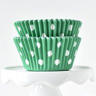Dot Navy BakeBright Greaseproof Cupcake Liners N8