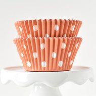 Dot Navy BakeBright Greaseproof Cupcake Liners N9