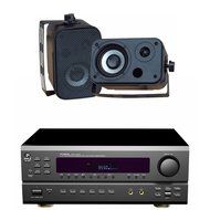 Pyle Stereo Receiver Package with Waterproof Speakers for your Studio, Bar, Concert, Performance, Home, etc. -... N5