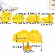 Anyana 4Pcs Plunger Cookie Cutter Kit DIY Fall Maple Leaf Cake Mold Flower Plungers Fondant Pastry Craft Food...