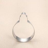 Y&amp;XL&amp;H Christmas Decoration Bubble Ball Shape Cookie Cutter, L 7.6cm x W 6.6cm x H 2cm, Stainless Steel N3