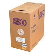 Grandmax CAT6 550MHz Shielded Solid Bulk Cable, 1000ft, STP Pull Box, CMR Rated, 100% Pure Copper, Multiple Colors... N32