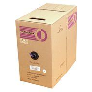 Grandmax CAT6 550MHz Shielded Solid Bulk Cable, 1000ft, STP Pull Box, CMR Rated, 100% Pure Copper, Multiple Colors... N35