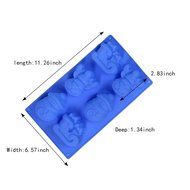 IHOMECOOKER 4PC Silicone Christmas Baking Mold Set Christmas Tree Snowflakes Snowman Cake Mold Set N7