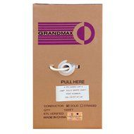 Grandmax CAT6 550MHz Shielded Solid Bulk Cable, 1000ft, STP Pull Box, CMR Rated, 100% Pure Copper, Multiple Colors... N40