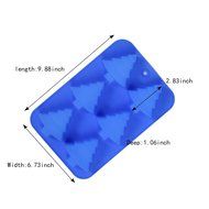 IHOMECOOKER 4PC Silicone Christmas Baking Mold Set Christmas Tree Snowflakes Snowman Cake Mold Set N8