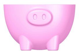Siliconezone 4.1" Set of 2 Non-Stick Piggy Cups, Pink