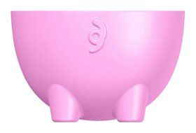 Siliconezone 4.1" Set of 2 Non-Stick Piggy Cups, Pink N2