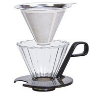 Primula Seneca 1-Cup Pour Over Coffee Maker &ndash; Temperature Safe Glass Cone and Doubled Lined Stainless Steel Mesh... N4
