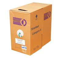 Grandmax CAT6 550MHz Shielded Solid Bulk Cable, 1000ft, STP Pull Box, CMR Rated, 100% Pure Copper, Multiple Colors... N43