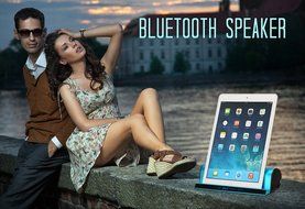 Premium Bluetooth 4.0 Speaker, Stand Base For iPhone/iPad/Tablet, Hi-Fi Subwoofer,Wireless Speakers with Dual... N11