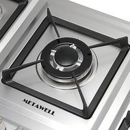 METAWELL 34" Stainless Steel 5 Burner Built-in Stoves NG Gas Hob Cooktops Cooker N3