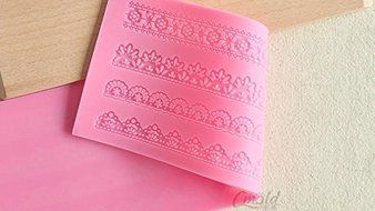 Anyana Embossing Mat Lace Band Silicone Fondant Sugar Paste Mould Cake Decoration Tools Kitchen Tool Sugar Paste... N8