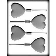 8H-1217 Large Heart Sucker Hard Candy Mold Package of 3