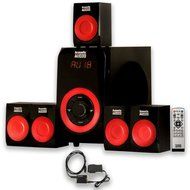 Acoustic Audio AA5180 Home Theater 5.1 Bluetooth Speaker System with FM and Optical Input N2