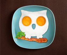 Autek Kitchen Cooking Silicone Fried Oven Poacher Pancake Egg Poach Ring Mould (Skull) N3