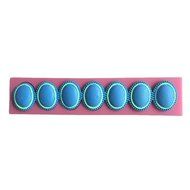 FLY 3D Silicone Pearl Necklace Mold Fondant Cake Decorating Tools,Pink N5