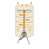 EasyGoProducts Compact Portable Electric Air Clothes Dryer and Room Heater, Round N3