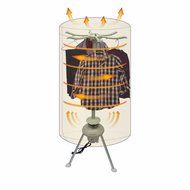 EasyGoProducts Compact Portable Electric Air Clothes Dryer and Room Heater, Round N4