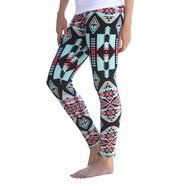 PHOTNO Women Leggings Print Stretchy Casual Skinny Leggings Pants