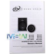 PBX (PowerBass) Home Audio MC-8.0C 8" M-Series Integra Cinema 2-Way In-Ceiling Speakers N6