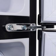 Giantex 2 Door 3.4 Cu. Ft Compact Refrigerator, Black N6