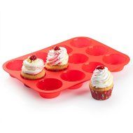 Samuelwrold Silicone Nonstick 12 Cups Muffin Pan/ Cupcake tray/ Cake Baking Mold BPA Free- Easy Clean Dishwasher... N4