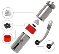 Manual Coffee Grinder with SILICONE GRIP -Professional Stainless Steel with Adjustable Ceramic Burr -Aeropress... N3