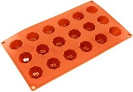World Cuisine Non-Stick Silicone Mold, Brioche, Diamond N4