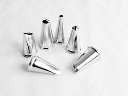 6 Piece Premium Reusable Stainless Steel Icing Frosting Piping Bag Nozzle Tips