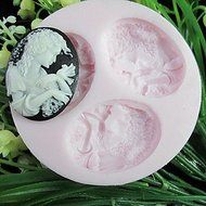Sher Three Holes Figure Pigeon Silicone Mold Fondant Molds Sugar Craft Tools Resin flowers Mould Molds For Cakes