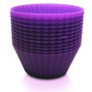 Brighid's Kitchen Green Reusable Silicone Baking Cups / Muffin Cups with eBook Cookbook and Product Guide, Set... N25