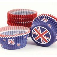 Great Britain Union Jack Cake Cases x 100