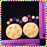 10 Piece Mini Rose Fondant Mold Flower Chocolate Candy Gumpaste Isomalt Soap Resin Clay