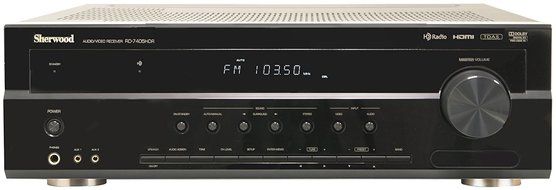 SHERWOOD RD-7405HDR 7.1-Channel 70-Watt Dual-Zone A/V Receiver with HD Radio (Discontinued by Manufacturer)